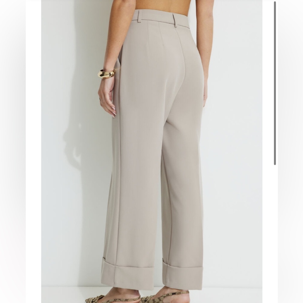 Dynamite Elegant Tan Women's Cuffed Trousers in size 12 - Picture 3 of 12